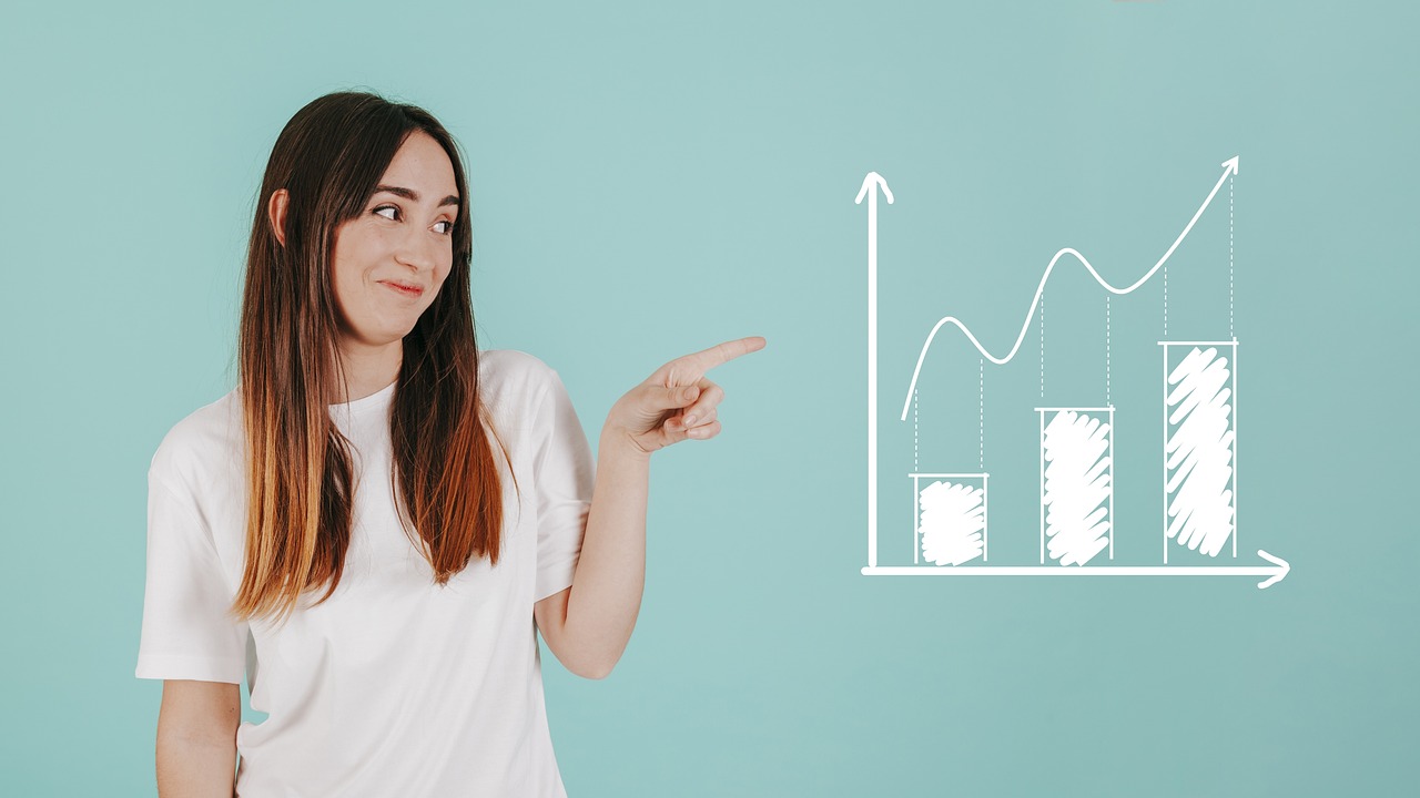 chart, analytics, woman, young, startup, results, data, graph, business, analysis, information, report, growth, finance,