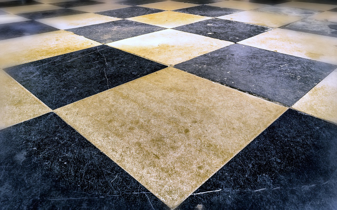floor, stone, stone floor, tile, tiles, natural stones, plates, floor tiles, template, chess board, black-and-white, squ