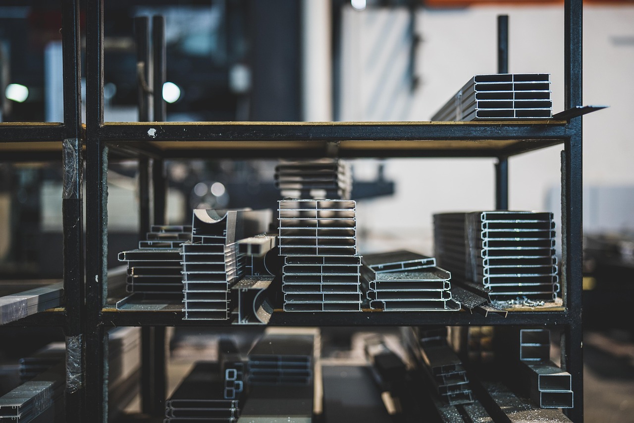 warehouse, steel, metal, iron, materials, raw, industrial, stainless, industry, aluminum, heavy, surface, work, silver, 